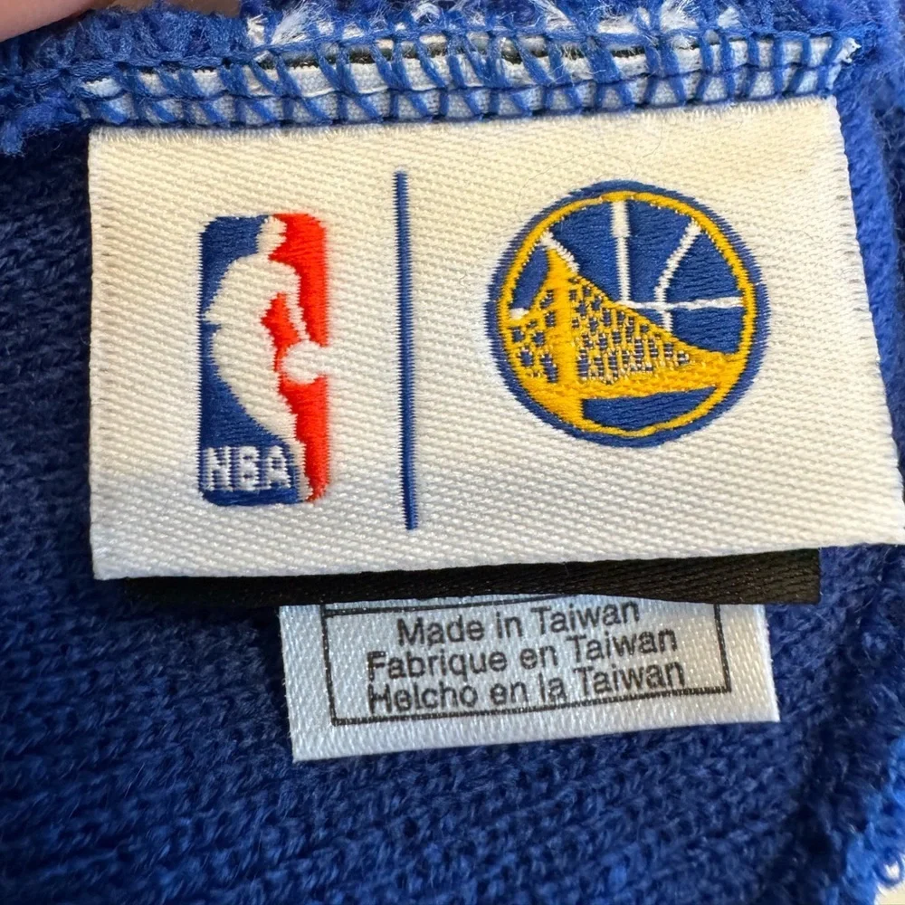 Adidas Golden State Warriors Beanie Pom Knit Hat NBA Blue Yellow OS